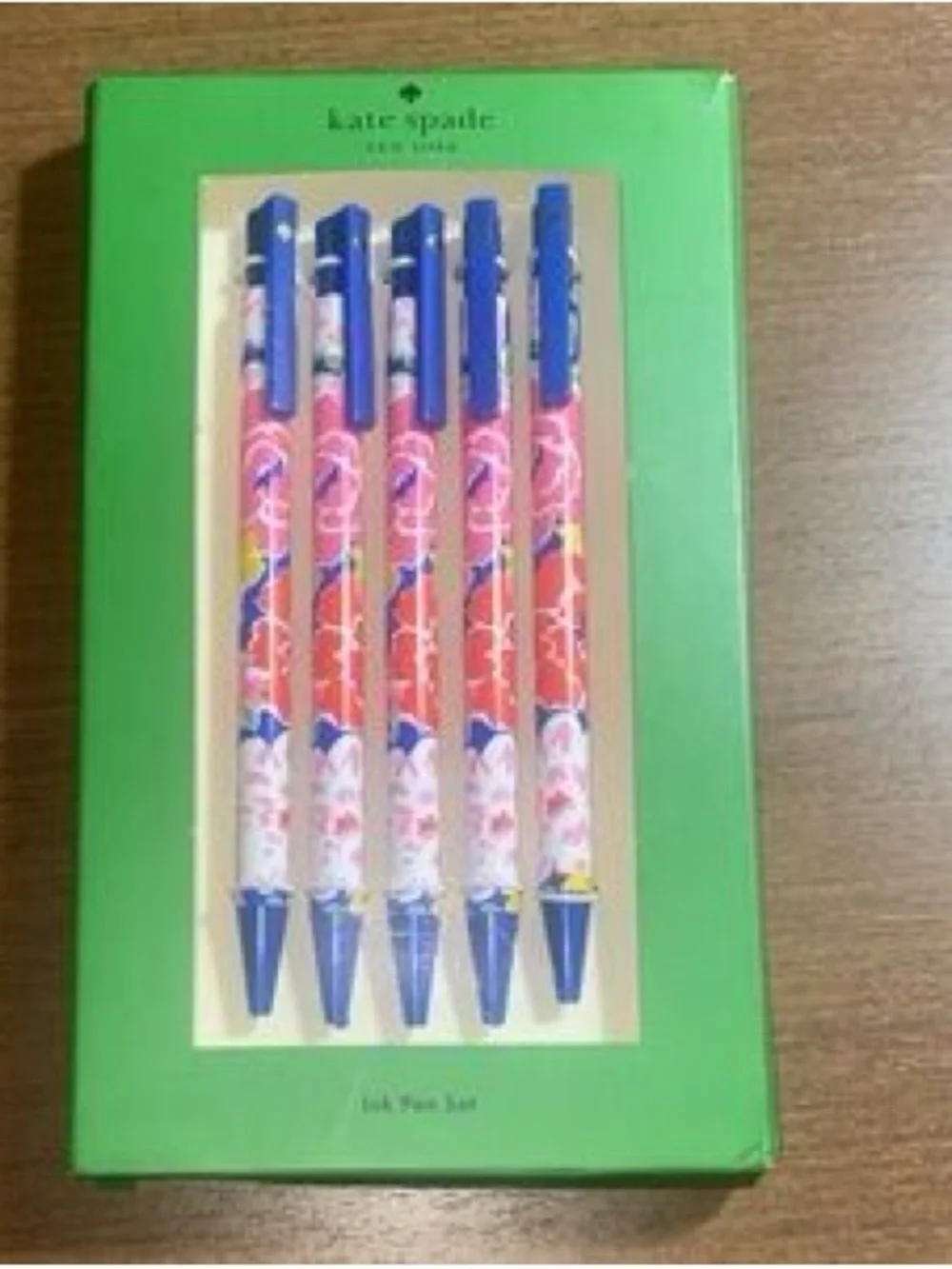 kate spade sunset blooms ink pen set - NWT